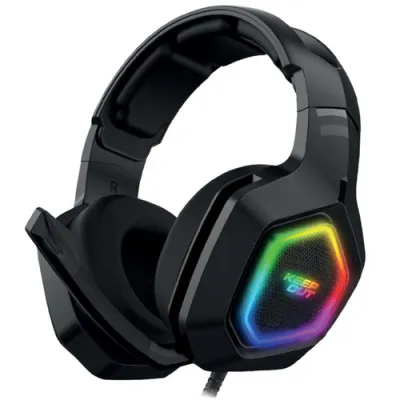 Keep Out HX901 Headset Gaming 7.1 USB 2.0 con Altavoces de 50mm y Micrófono Plegable RGB Compatible PC/PS4