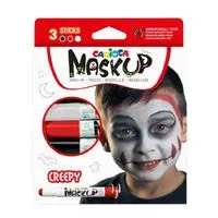 Carioca Mask Up Pack de 3 Colores Brillantes para la Piel - Lavables y Base Agua
