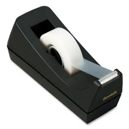 Scotch Dispensador De Cinta Adhesiva Con Base Antideslizante - Plástico Reciclado - Negro
