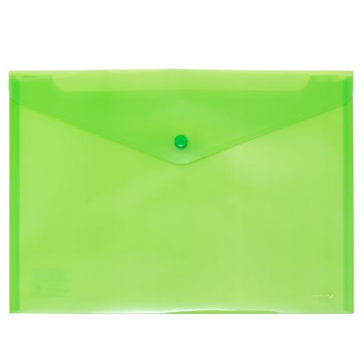 Grafoplás Sobre Broche Ecoplás Folio Polipropileno Translúcido Verde