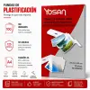 Yosan Fundas De Plastificar 2X125 Micras Brillo A4 Caja 100 Unidades Roja