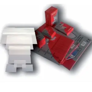 Yosan Fundas De Plastificar 2X125 Micras Brillo A4 Caja 100 Unidades Roja