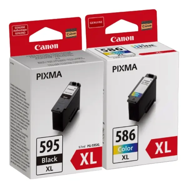 Canon Pg-595Xl/Cl-586Xl Multipack De 2 Cartuchos De Tinta Originales - 7170C004