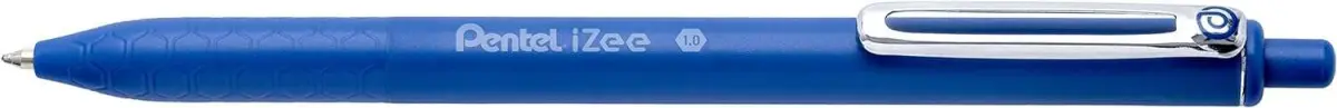 Pentel iZee Bolígrafo Retráctil Punta 0.7mm Trazo 0.35mm Clip Metal Azul