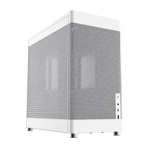 Coolbox Caja ATX Mesh MP1, 1x3.5", 3x2.5", 1xUSB 3.2, 1xUSB-C, GPU Max 355mm, Blanco