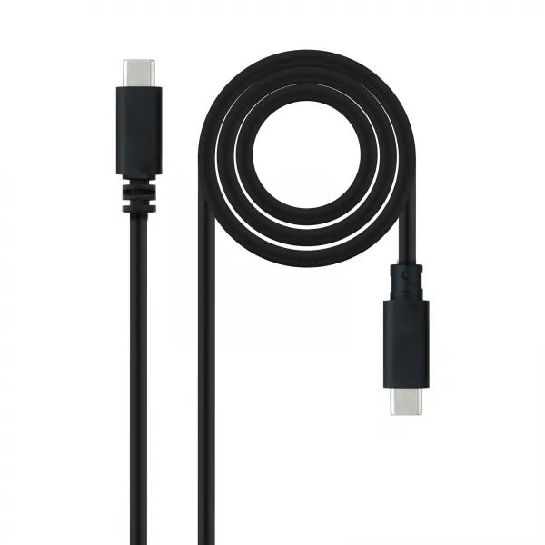 Nanocable Cable USB 2.0 3A Tipo USB-C a USB-C 1.5m Negro