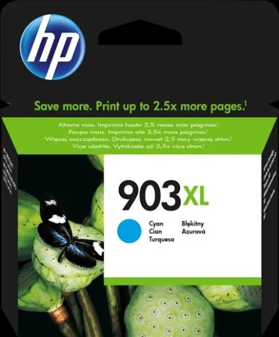HP Tinta Cian Nº 903XL para OfficeJet Pro 6860 / 6960 / 6970