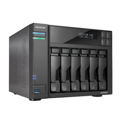 Servidor Nas Asustor Lockerstor As6706T 6 Bahias 3.5" 4 X M.2 Nvme Celeron N5105 Quad Jasper Lake 2.0Ghz 4Gb 2X2.5Gbe Pciex1 Hdmi Raid 0,1 Jbod S