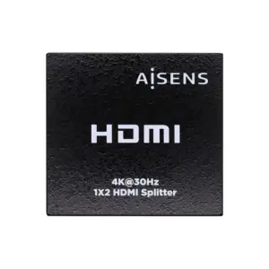 Aisens Duplicador HDMI 4K@30Hz 1x2 con Alimentación Negro