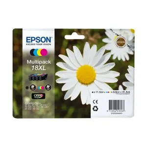 Epson T1816 (18XL) Pack de 4 Cartuchos de Tinta Originales
