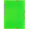 Grafoplás Carpeta Con Gomas ColorGraf Folio 3 Solapas PP Verde Translúcido