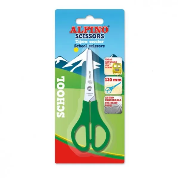 Alpino Tijeras School 13cm Surtidas en Blister