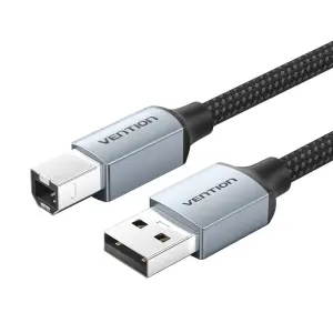 Vention Cable Impresora USB 2.0 Macho a USB-B Macho 2m Trenzado Gris