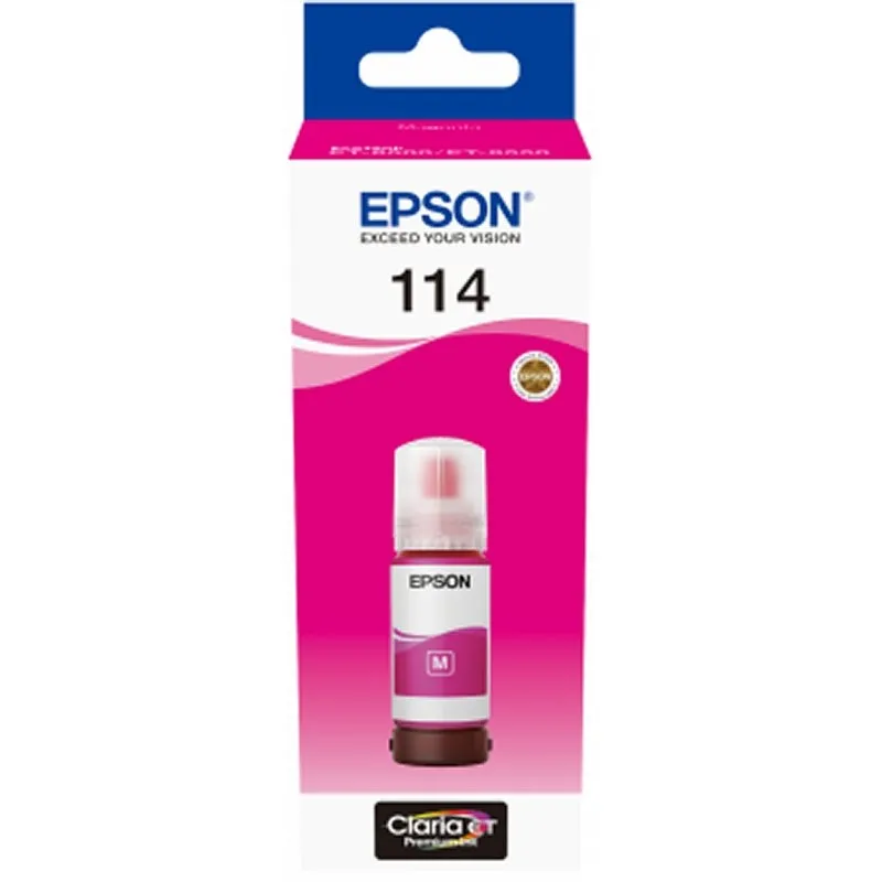 Epson 114 Botella de Tinta Pigmentada Original Magenta