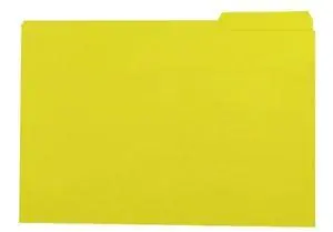 Gio Subcarpeta Con Pestaña Lateral Izquierda Folio Cartulina 250gr Amarillo Intenso - 50 Unidades
