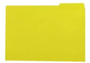 Gio Subcarpeta Con Pestaña Lateral Izquierda Folio Cartulina 250gr Amarillo Intenso - 50 Unidades