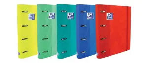 Oxford Carpeta Anillas 4x35 Europeanbinder Touch A4+ con Recambio 100 Hojas 90gr 5x5 Surtidos