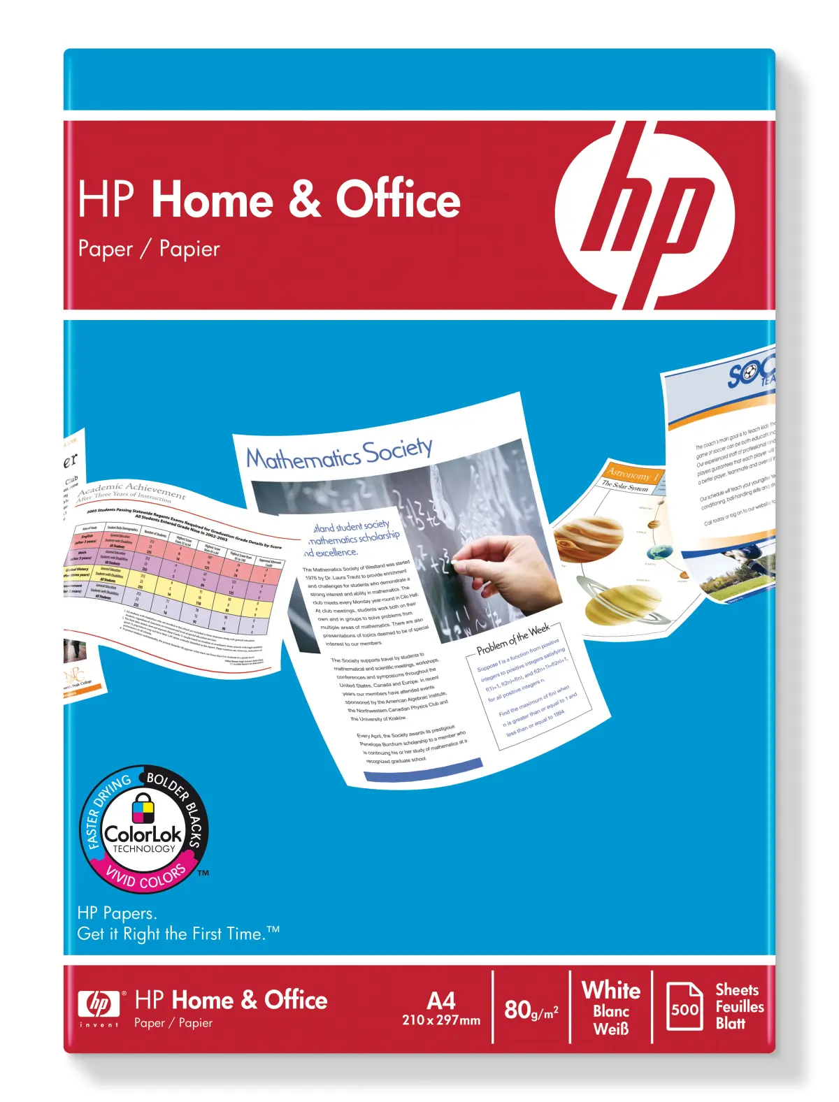 HP Home&Office Papel A4 80gr 210x297mm (500 Hojas) Blanco