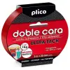 Plico Cinta Adhesiva Transparente Doble Cara Ultra Tack 20mm x 3m