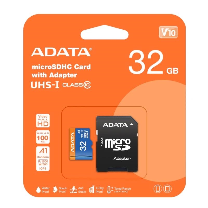 Adata Microsdhc 32Gb Uhs-I Class10 C/Adapt