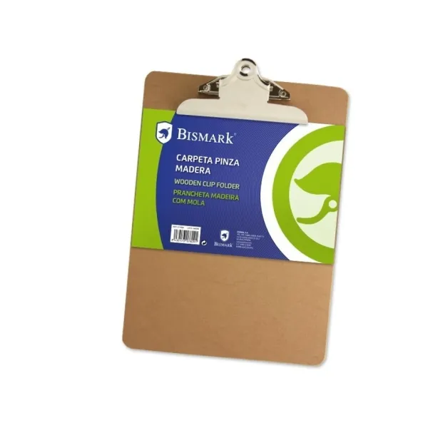 Bismark Carpeta Folio Con Pinza Superior Base De Madera