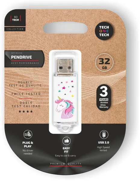 Techonetech Unicornio Dream Memoria Usb 2.0 32Gb (Pendrive)