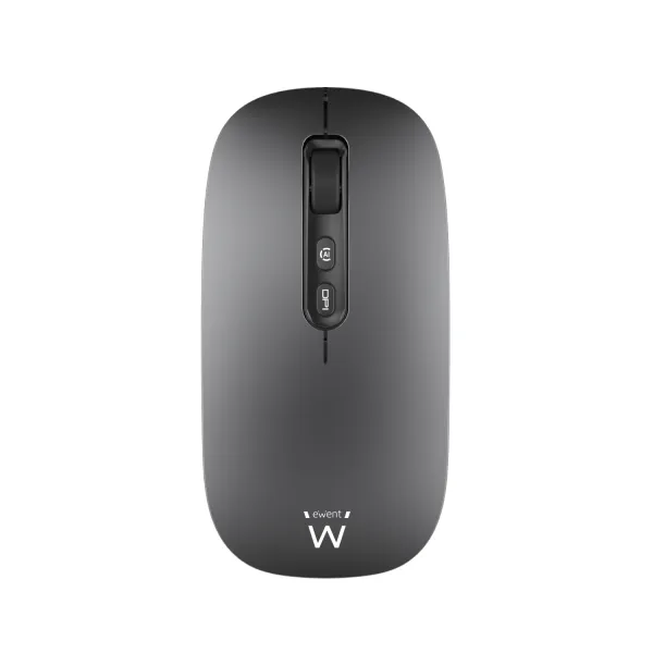 Ewent Raton Inalambrico - Conectividad Multidispositivo - Activacion Asistente Ia - Recargable - 6 Botones - Bateria De 500Mah - Color Negro