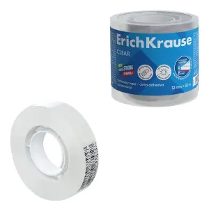 ErichKrause Cinta Adhesiva Transparente 12mm x 33m