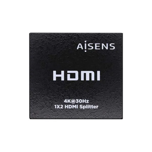 Aisens Duplicador HDMI 4K@30Hz 1x2 con Alimentación Negro