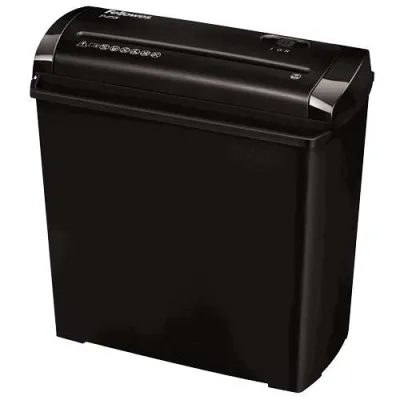 Fellowes P-25S Destructora de Papel Manual Corte en Tiras, 5 Hojas, 11L, Negro