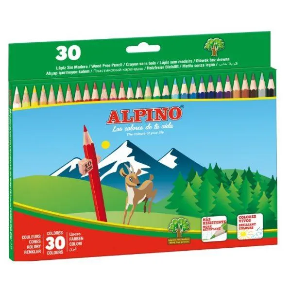 Alpino Lápices De Colores 175mm Estuche 30 Unidades Surtidos