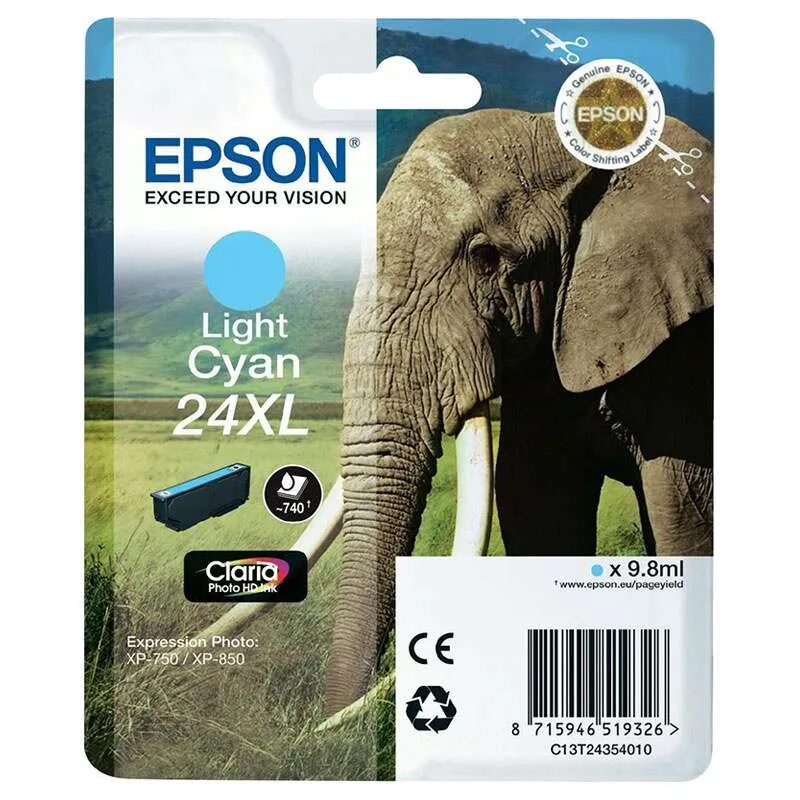 Epson T2435 (24Xl) Cyan Light Cartucho De Tinta Original - C13T24354012