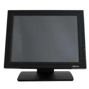 MONITOR 15" TACTIL RESISTIVA TPV APPROX APPMT15W5 VGA NEGRO 5ms 300cd/m2 TACTIL DE 5 HILOS CON CONTROLADOR EETI GRADO A+