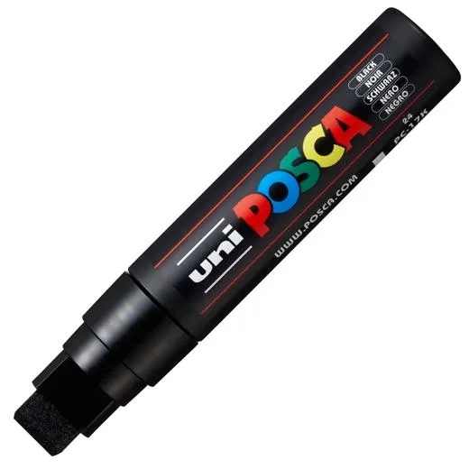 Posca Marcador  Pc-17K No Permanente Punta Biselada 15Mm Negro