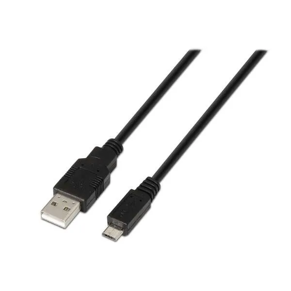 Aisens Cable Usb 2.0 - Tipo A Macho A Micro B Macho - 3.0M - Color Negro