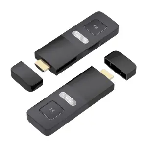 AISENS ASWL-H2K30M001-BK Extensor Audio/Video Transmisor y Receptor AV