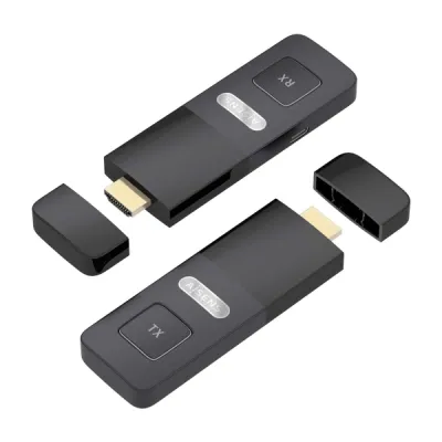 AISENS ASWL-H2K30M001-BK Extensor Audio/Video Transmisor y Receptor AV