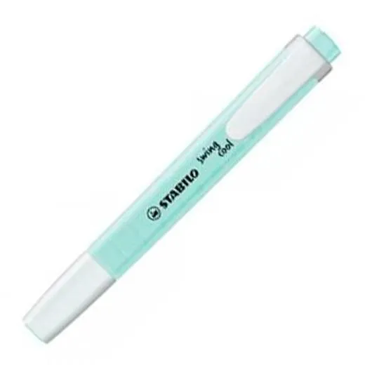 Stabilo Marcador Fluorescente Swing Cool Pastel Azul Nublado Caja 10 Ud