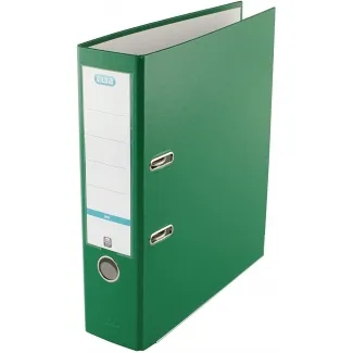 Elba Archivador Rado Tamaño Folio 80mm Verde Con Palanca Forrado Plástico