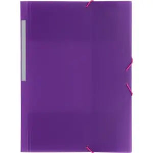Grafoplás Carpeta Con Gomas Colorgraf Folio 3 Solapas PP Violeta Translúcido