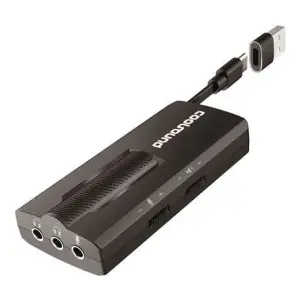 Coolsound Tarjeta de Sonido Externa 7.1 USB-C con Adaptador a USB-A y Entradas 3.5mm
