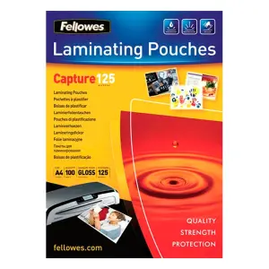 Fellowes Fundas De Plastificar 125 Micras A4 Brillo Pack 100 Unidades