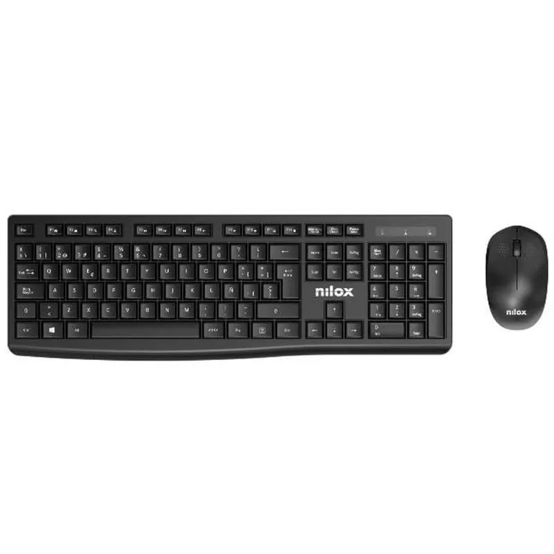 Nilox Combo Teclado Y Ratón Inalámbrico Negro