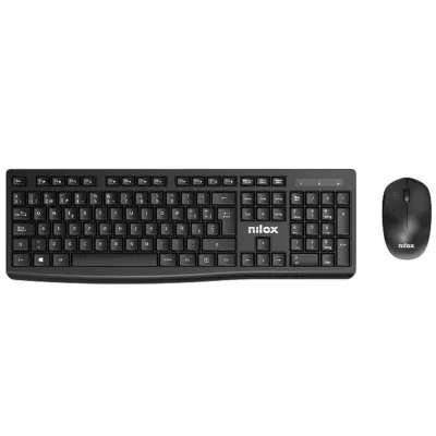Nilox Combo Teclado Y Ratón Inalámbrico Negro