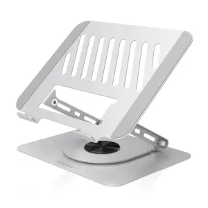 Aisens Soporte Sobremesa XL Giratorio y Ajustable para Portátil/Tablet 10-17" Plata