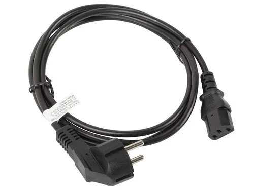 Lanberg Cable De Transmisión C13 Acoplador CEE7/7 Negro 1,8 m