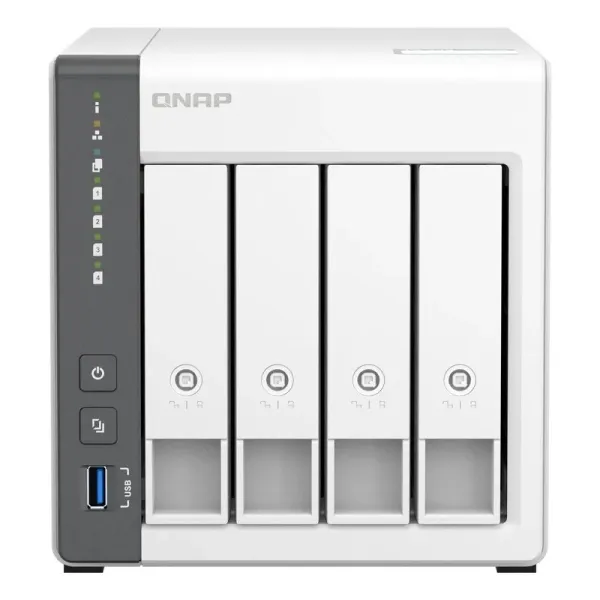 Qnap Ts-433 Nas Torre Procesador Arm Cortex-A55 - Memoria 4Gb - 4 Bahias 2.5", 3.5" - Usb, Rj-45 2.5Gb - Ventilador 120Mm
