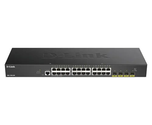 Switch Semigestionable D-Link Dgs-1250-28X/E 24P Giga + 4P 10G Sfp+ Capacidad De Switching 120Gbps