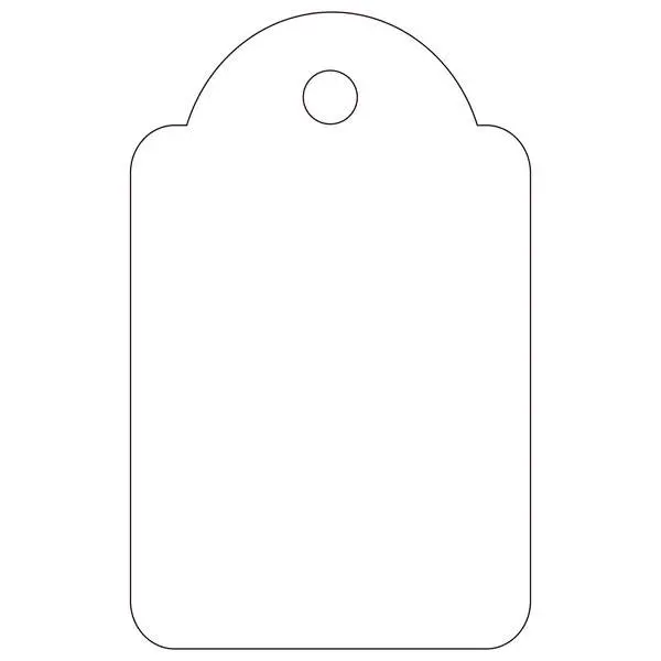 Apli Etiquetas Colgantes Blancas 22 x 35mm - Paquete de 100 Unidades