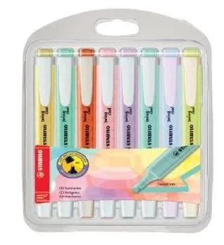 Stabilo Marcador Fluorescente Swing Cool Pastel C/Surtidos Blíster 8 Ud